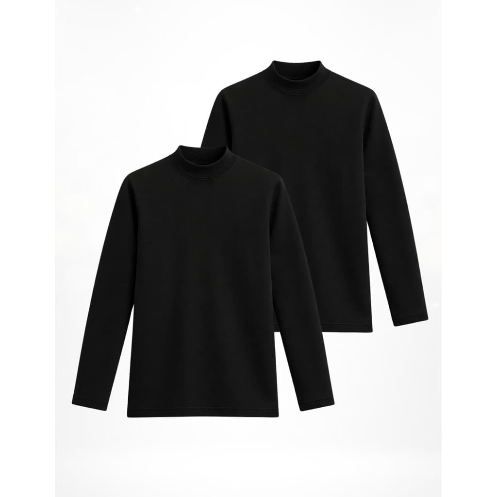 Kit 2 Camiseta Juvenil Termica Manga Longa Meninos Inverno Quentinha Roupa De Frio Escolar Para Frio