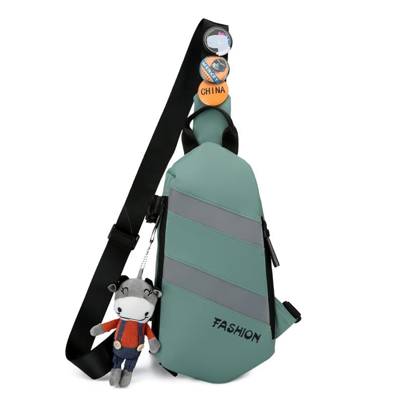 Novo estilo Cross-body moda masculina saco de peito de um ombro grande capacidade leve ciclismo peito verão Casual versã