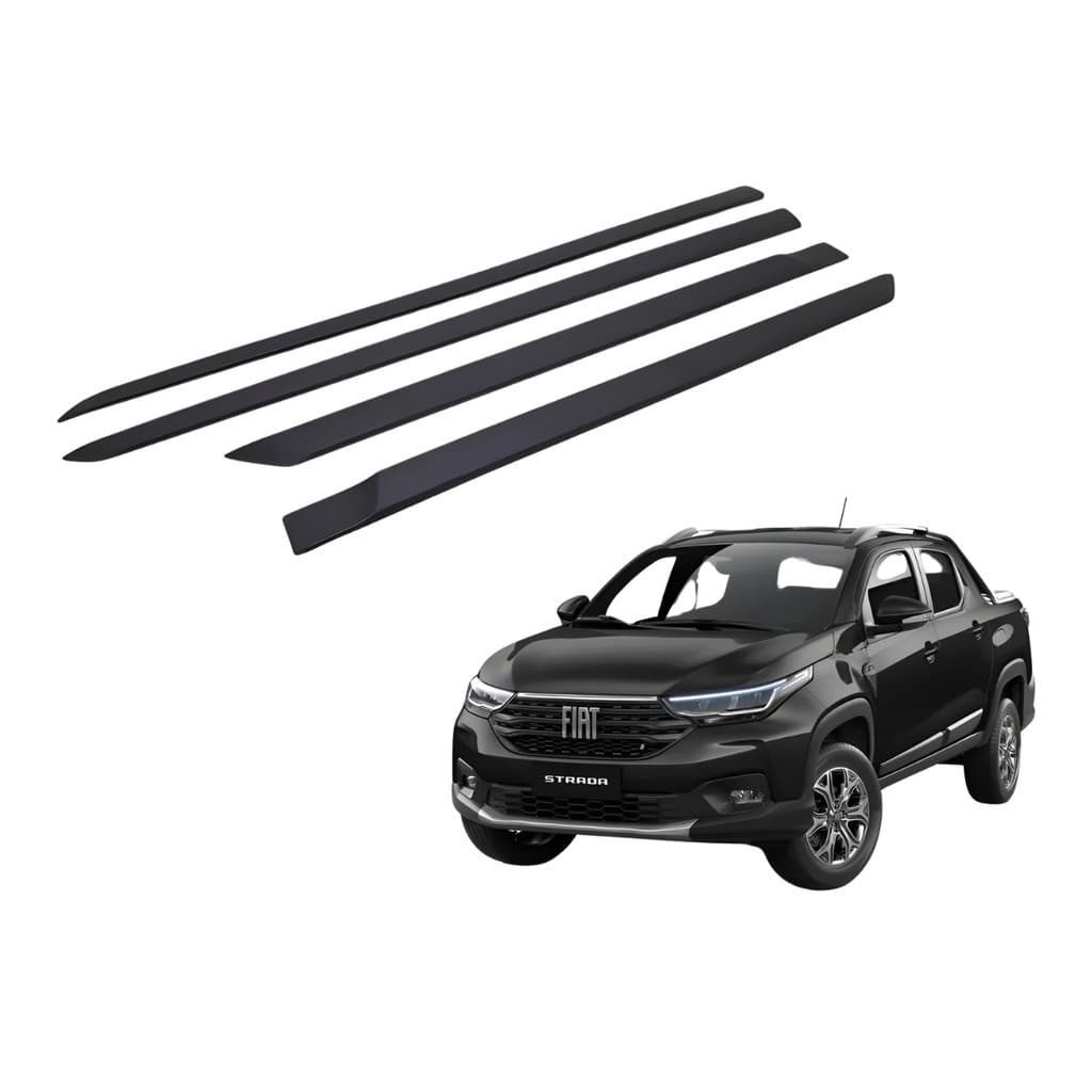 Friso Lateral Strada Cabine Dupla 2021 a 2025 Original Fiat Jogo Completo 50928967