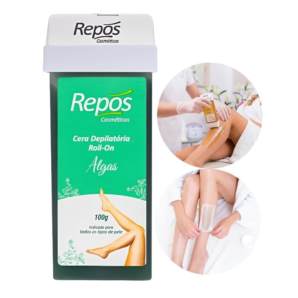 Refil Cera Depilação Roll On Depilatória Algas Repós 100g