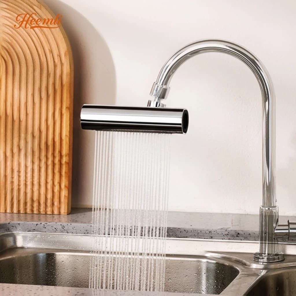 Extensor Torneira Giratório Filtro Pia Bica Jatos Água Cozinha Banheiro Esguicho Adaptador