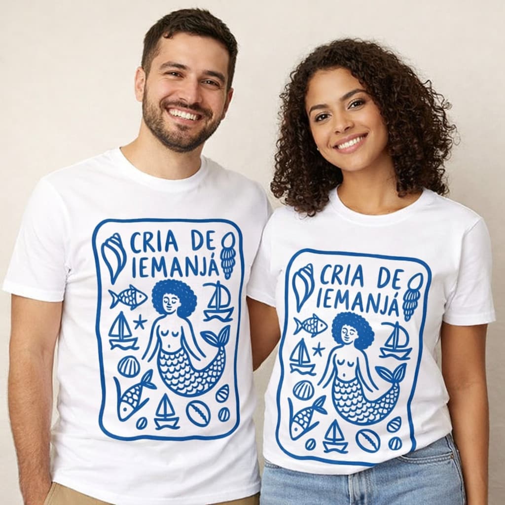 Camiseta Camisa Cria De Iemanja Ana Paula Bbb Religiosa Iemanja Algodao BBB