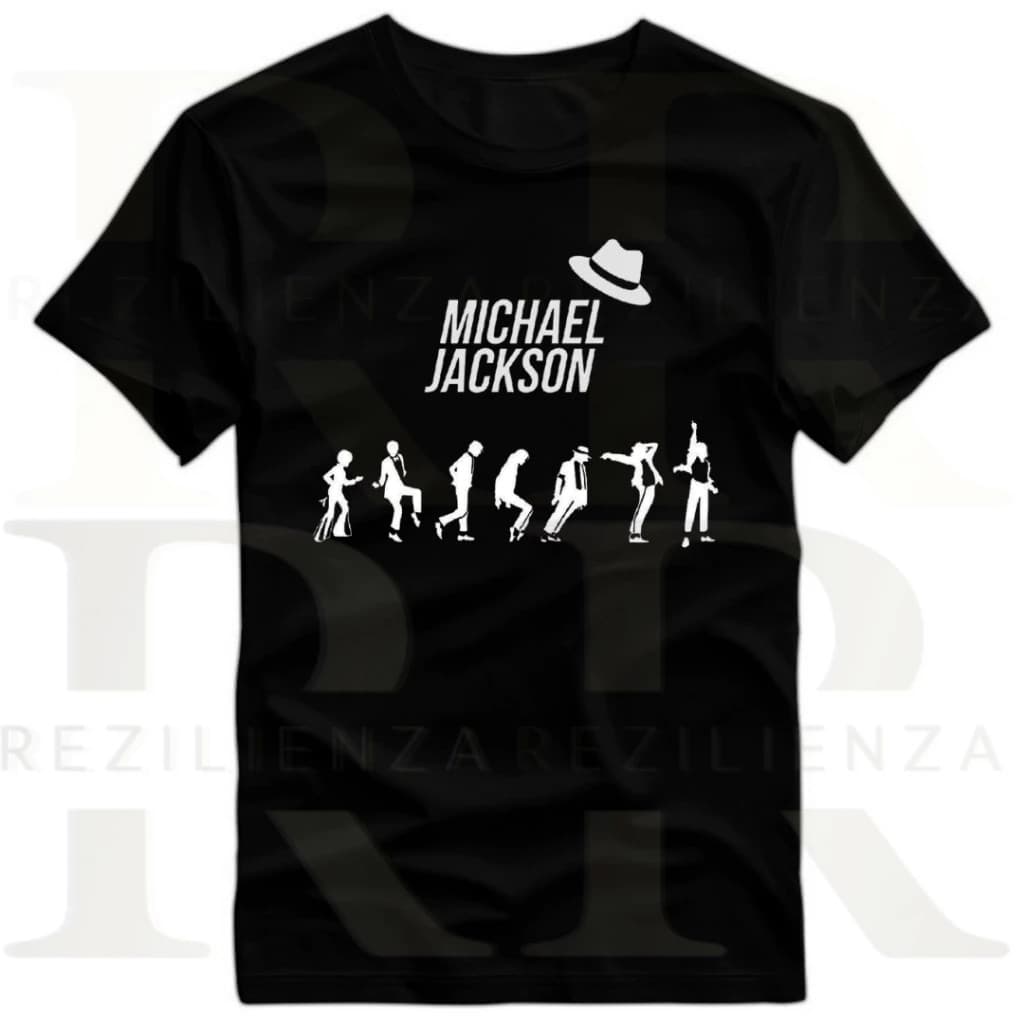 Camiseta masculina Michael Jackon camisa basica 100% Algodão Estampado DTF Verão
