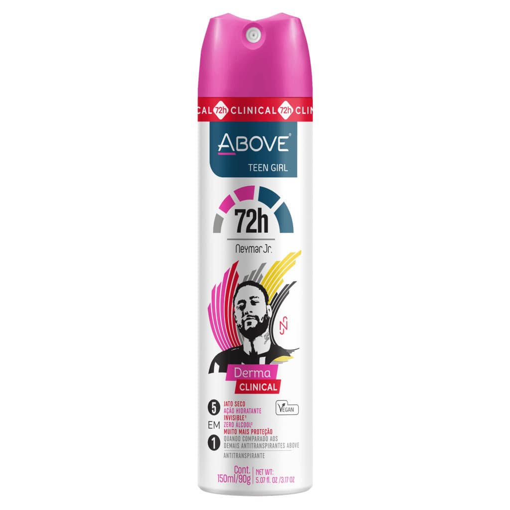 Desodorante Above Aero Neymar Jr Teen Girl 90G