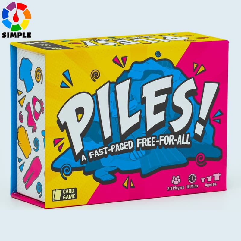 Piles - Jogo de Cartas Dinâmico e Divertido para Crianças e Adultos, 2-8 Jogadores