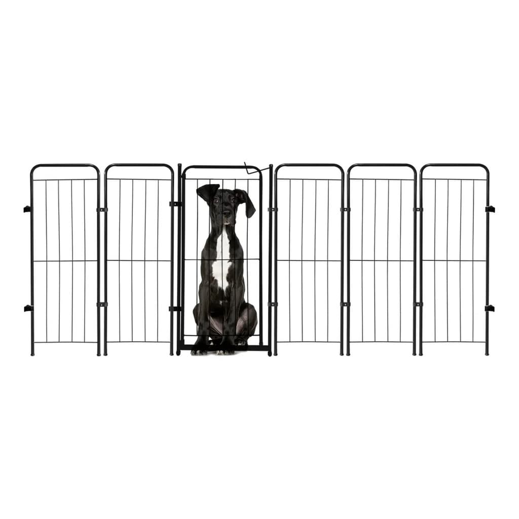Cercado Grade 236x98cm Portão + 5 Módulos Segurança Pet Cães Cachorro