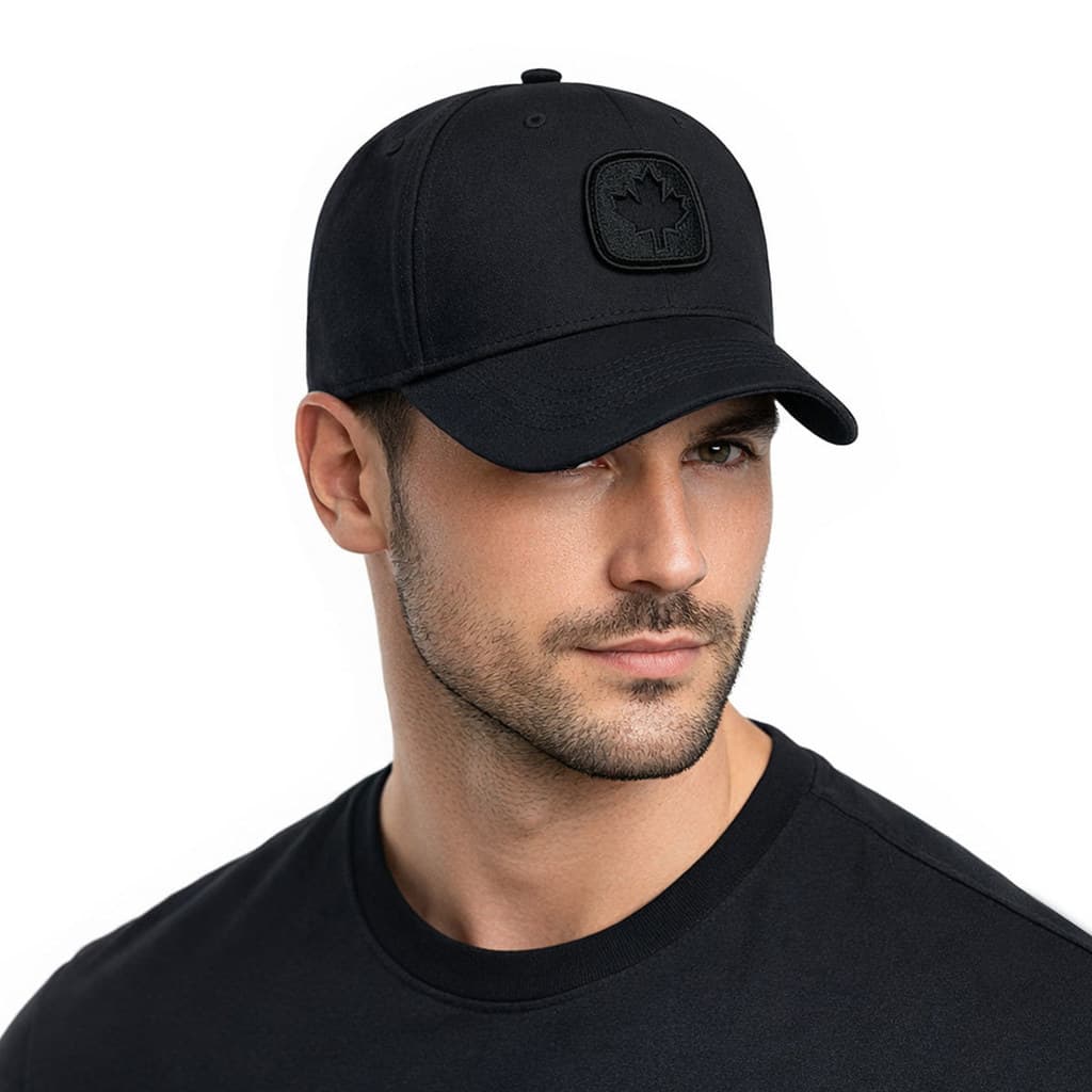 Boné Masculino Aba Curva Ajustável Black Volk Clássico