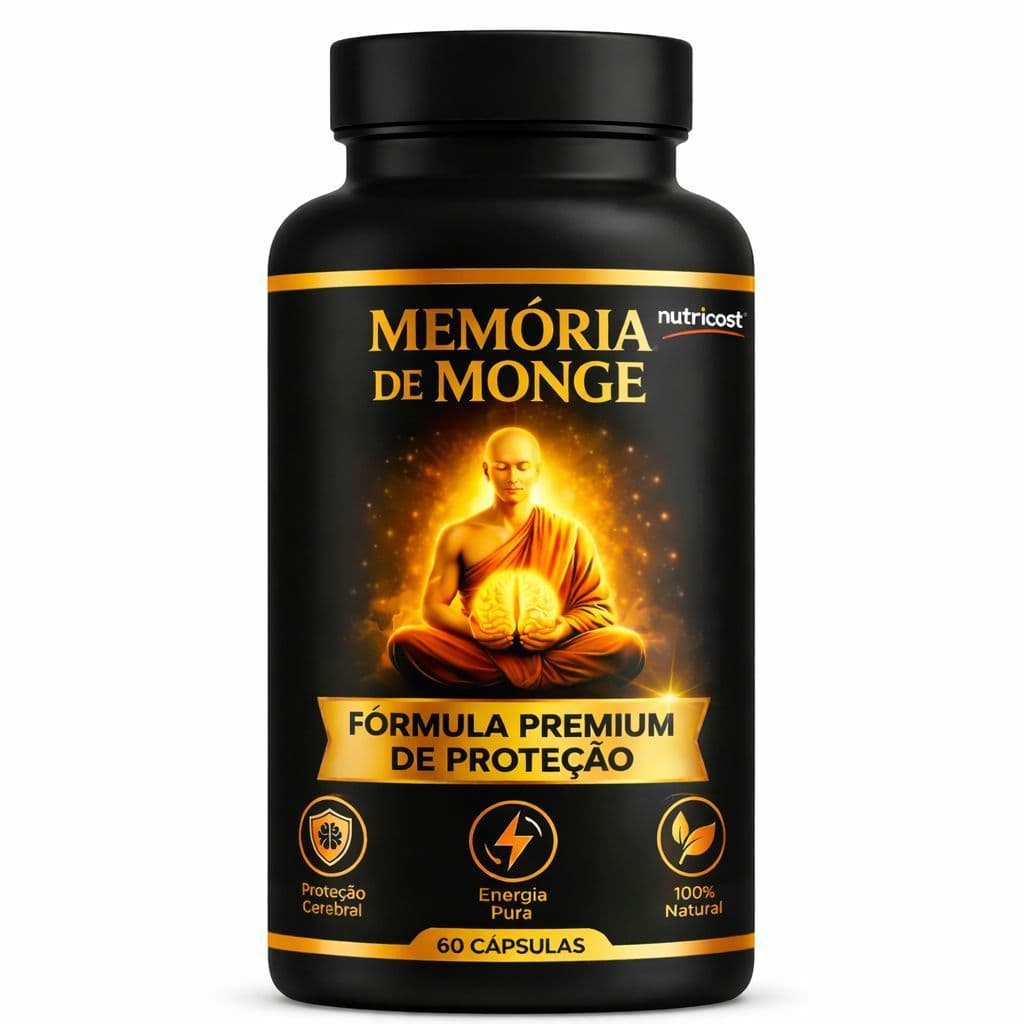 Suplemento Alimentar Memória De Monge Cápsulas Premium - Foco E Energia Diária