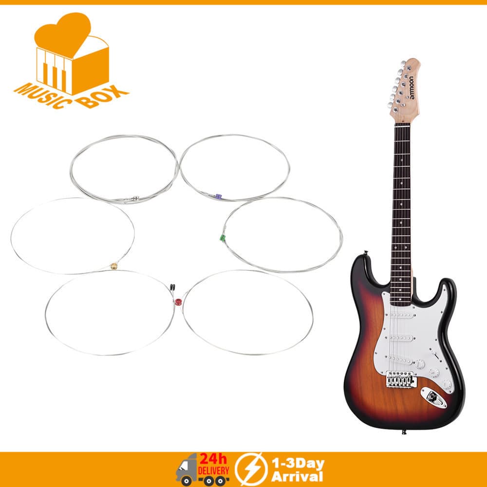 Orphee RX15 6 Pçs Conjunto De Cordas Guitarra Elétrica Liga Níquel Super Leve Tensão Náilon