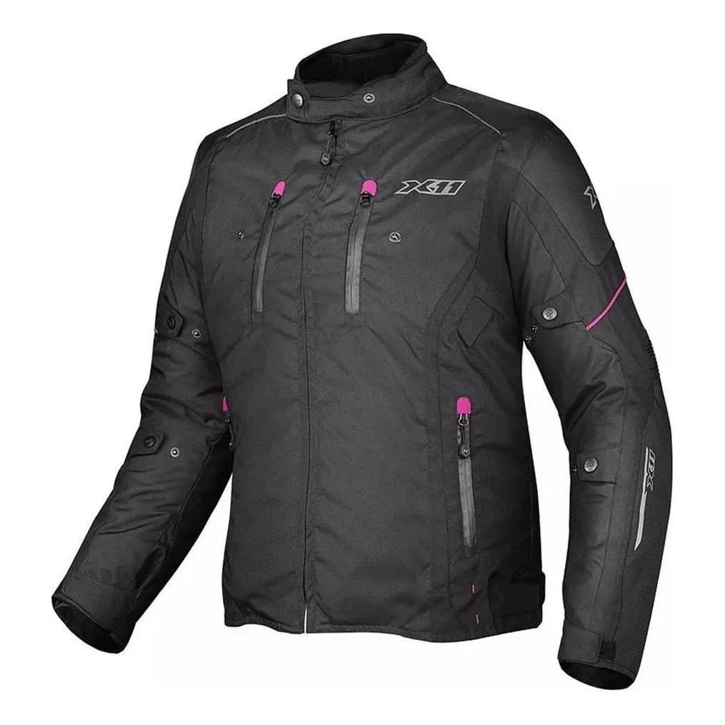 Jaqueta X11 Iron 3 Com Proteção Motociclista Feminina Impermeável