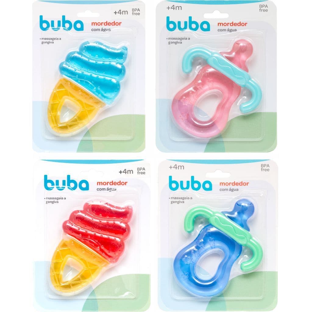 Mordedor de Água buba Mordedor Massageador Dente bebe infantil mordedor