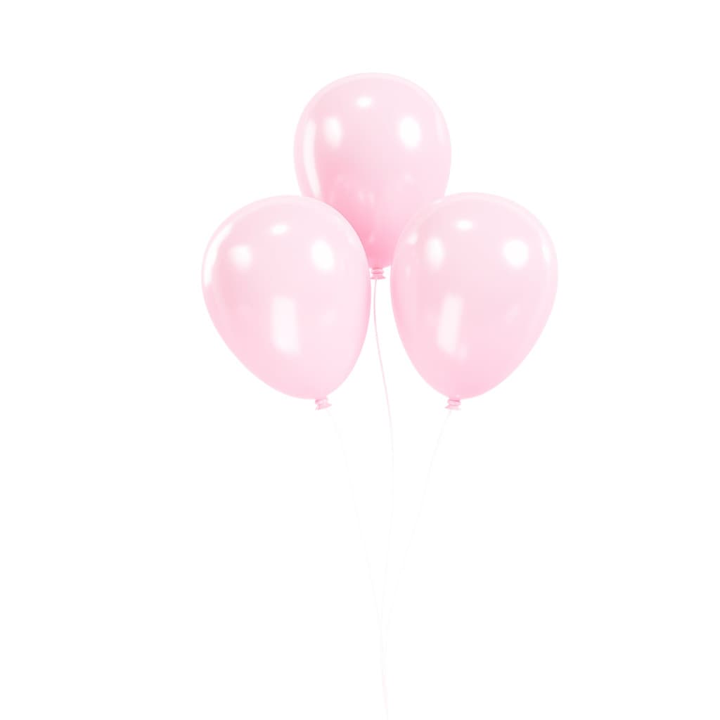 Balão Bexiga Rosa Liso 7 Pol 50 Unidades Decoração Festa