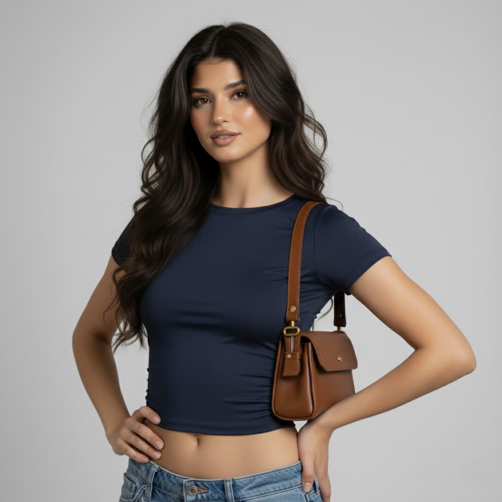 Baby Tee 100% Algodão Feminina Manga Curta Splex Blusa Fit Baby Look Moda Gringa Blusa de Compressão
