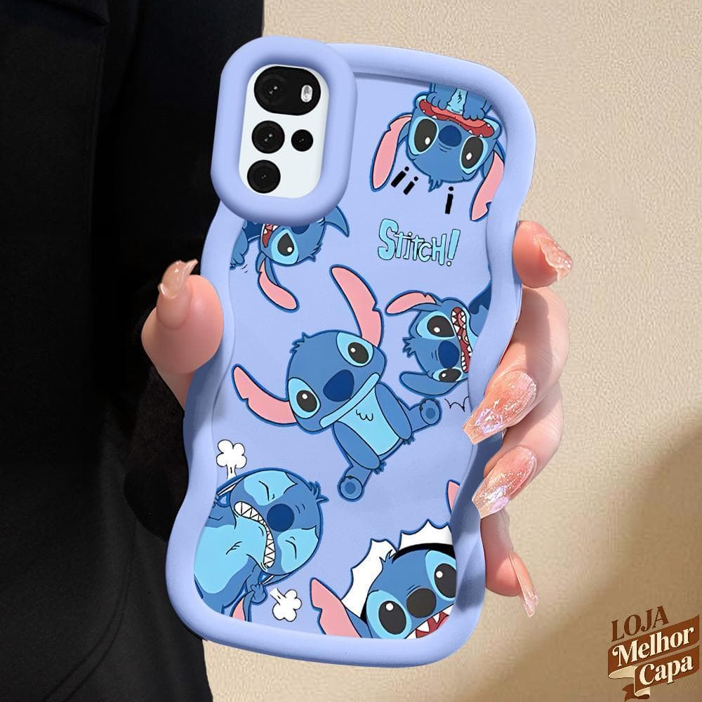 Capinha Stitch Silicone Macia Capa Líquido Telefone Para Motorola Moto G22 Capas Celular À Prova De Quedas Case 0015 MKL