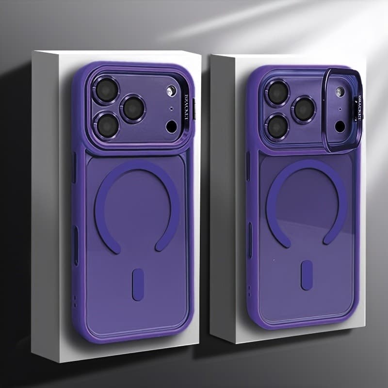 Capa para iphone - Capa Premium Laranja Magnética com Carregamento Sem Fios  para iphone 17 16 15 14 16 pro max 17 pro