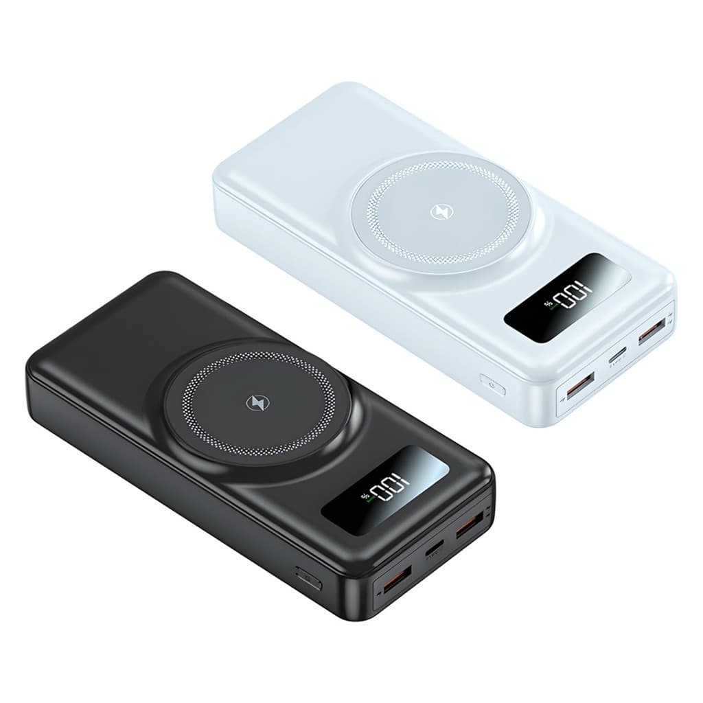 Sem fio/Com fio Carregador Portátil 20.000mAh Indução Power Bank judy store