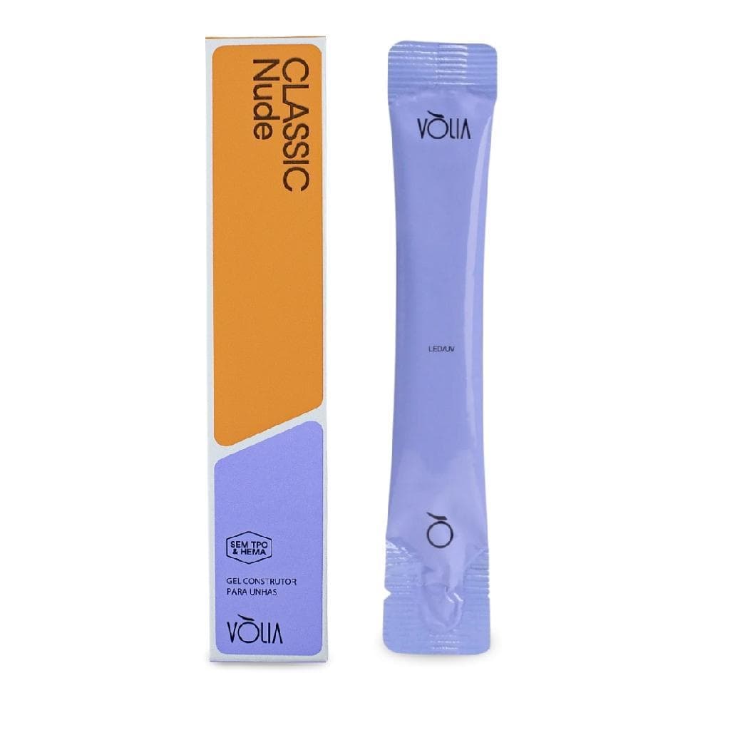 Refil Gel Classic Nude Sem TPO e HEMA LED/UV Unha 14g Vòlia Manicure Unha de Gel Nail Designer Unhas