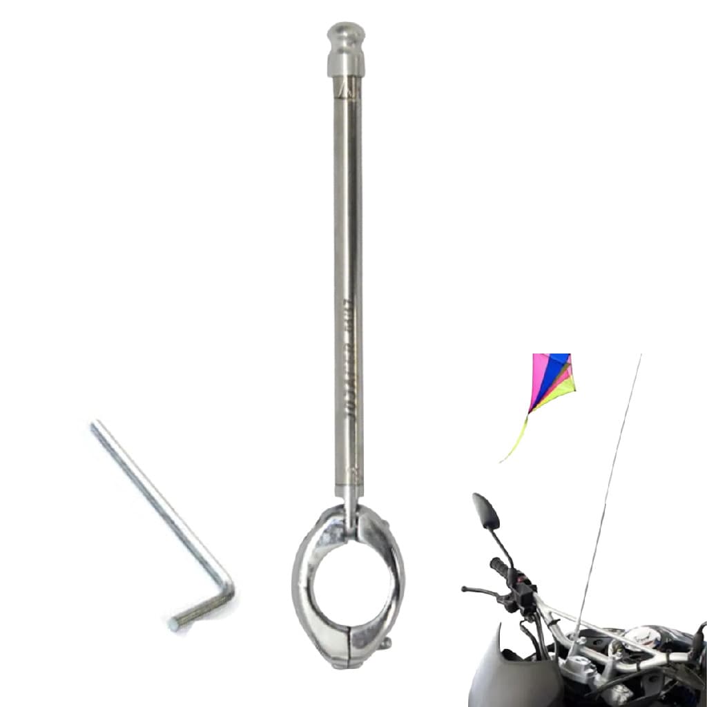 Antena Guidão Corta Pipa Inox 6 Estagios Jojafer Universal M5A