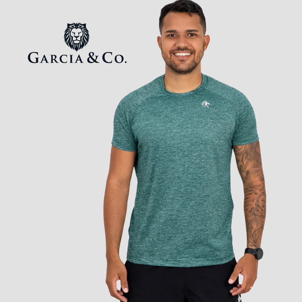 Camiseta Raglan Masculina Dry Fit Flow Garcia & Co | Alta Performance