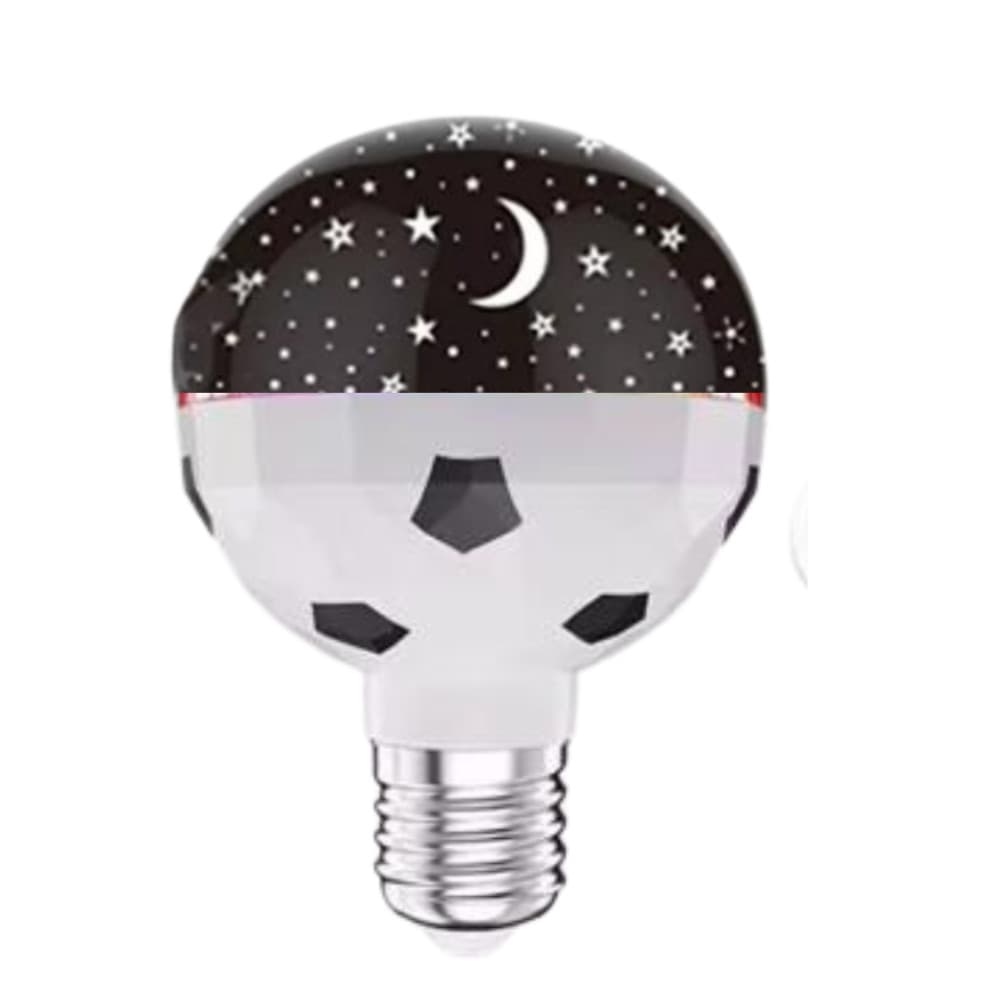 Bulbo Led 6w Projetor De Futebol Estrelado Céu Lua E27