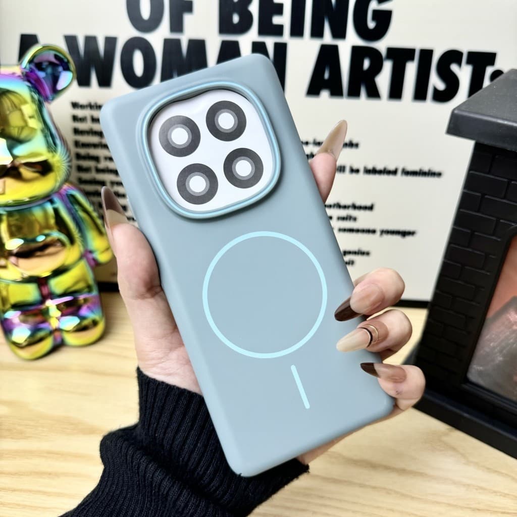 Capa Magnética De Telefone Para Xiaomi Redmi Note 15 Pro + 14 Plus 5G 4G , Proteção À Prova De Choque , Cor Sólida , PC