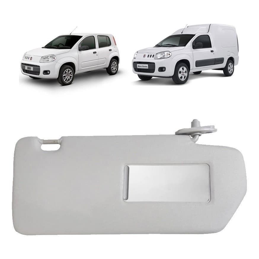 Quebra Sol Com Espelho Fiat Uno 2017 2018 2019 Direito