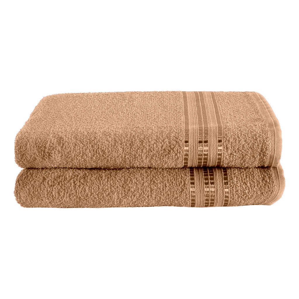 Jogo De Banho 02 Peaçs Toalha Gigante 100% Algodão Toque Macio Absorvente Grossa
