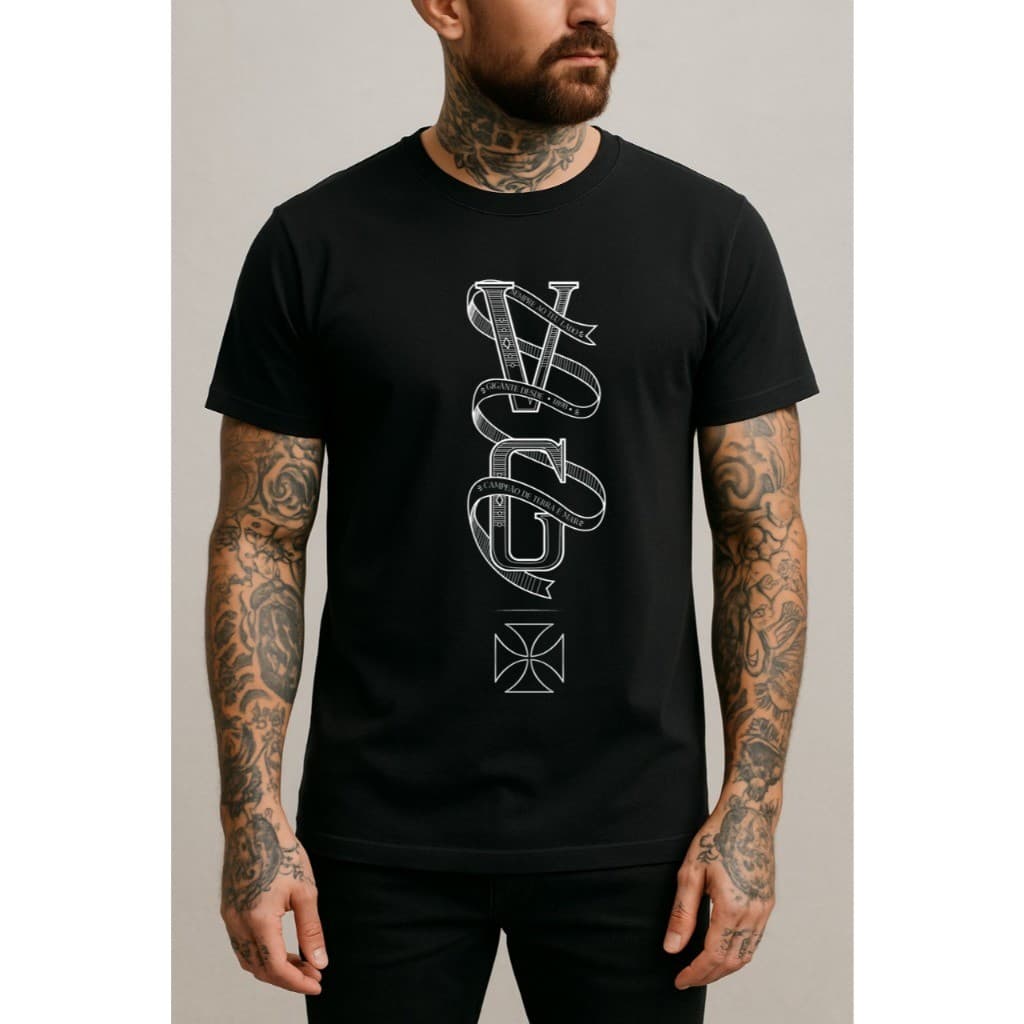 Camiseta T-shirt Torcedor Clube Regatas Vasco da Gama Estampada  P ao G3 Plus Size