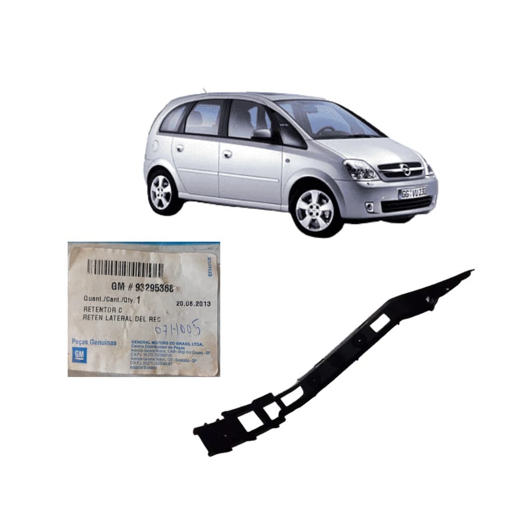 Guia Para-choque Traseiro Esq Meriva 03/12 GM Orig 93295368
