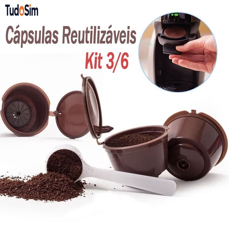 [EXPEDIÇÃO IMEDIATA]KIt 3/6 Cápsula Café Reutilizável Dolce Gusto
