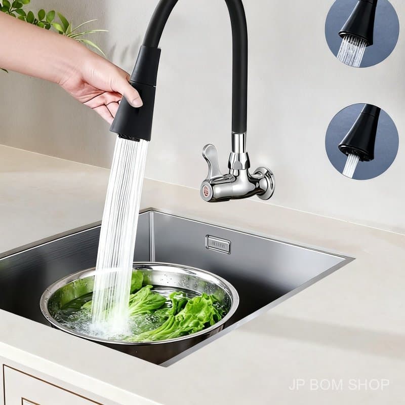1/2/3 Pcs Tubo Meio Curvado Torneira Cozinha Preta FlexíVel,A E FlexíVel DuráVel Com Design CláSsico Simples E Limpo. Pr