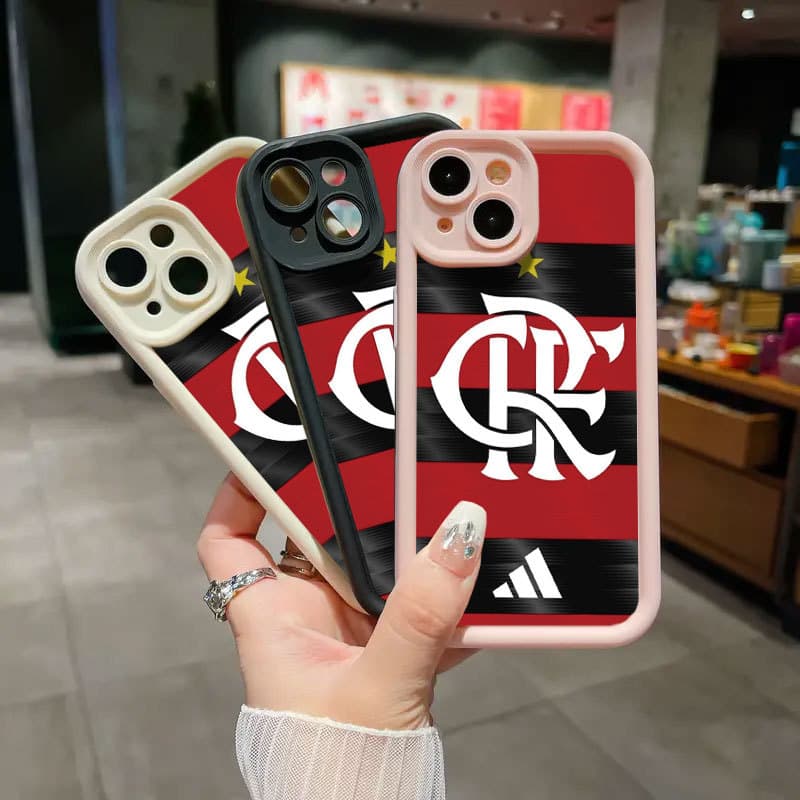 Emblema Do Flamengo Silicone Anti Queda Capinha capa Adequado Para moto E13 G04 4G G24 G04S 4G E14 G22 G30 G10 G20 G34 G