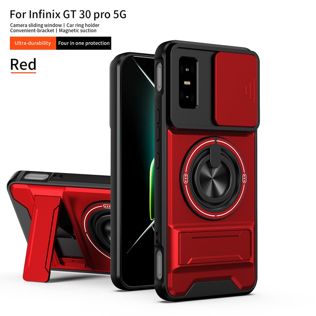 Capa Armadura Magnética Resistente À Prova De Choque Para Infinix GT 30 20 PRO 5G , Suporte De Carregamento Sem Fio , De