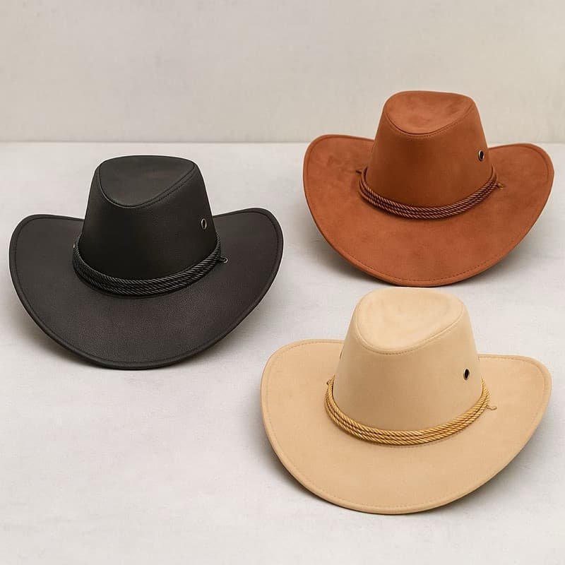 Chapéu Country Cowboy Americano Modelo Clássico Em Feltro Preto