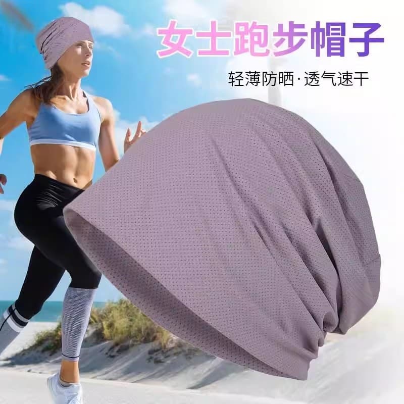 Respirável de secagem rápida correndo chapéu especial feminino verão lenço absorvente de suor esportes ciclismo protetor