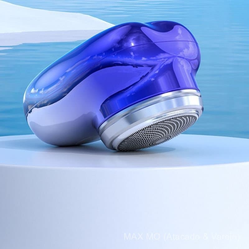 1 Kit IndispensáVel Para Viagens! Azul Aparador De Barba EléTrico Mini-PortáTil à Prova D'áGua PromoçãO