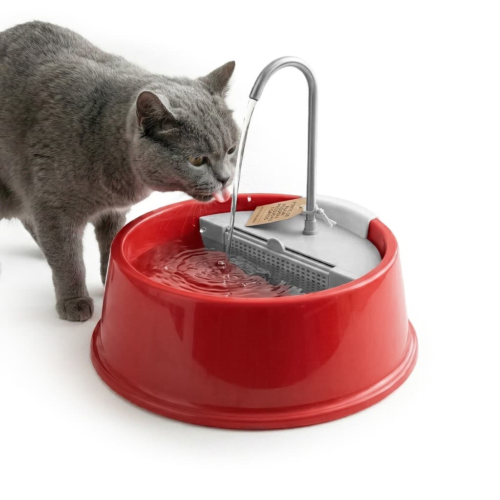 Bebedouro Fonte de Água Bivolt Automático Com Filtro Para Pet Cachorro Gato 1,5 Litros - Furacão Pet