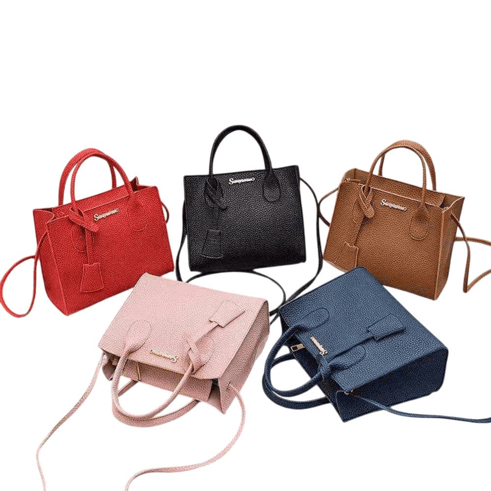 Bolsa Feminina Pequena Transversal Ombro E Mão Estruturada