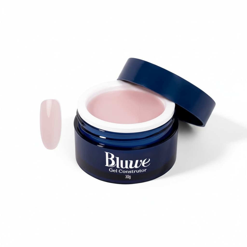 Bluwe Gel Construtor Natural Pink 30g – Gel Autonivelante Rosado Curvatura Smart Alta Resistência Profissional