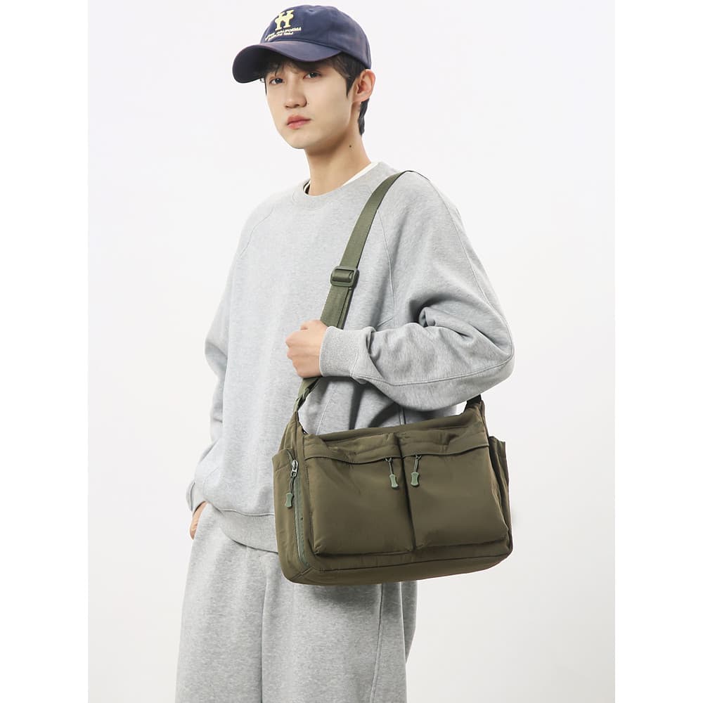 Japonês Casual saco do mensageiro dos homens de grande capacidade à prova dwaterproof água Commuter mochila Multi-bolso