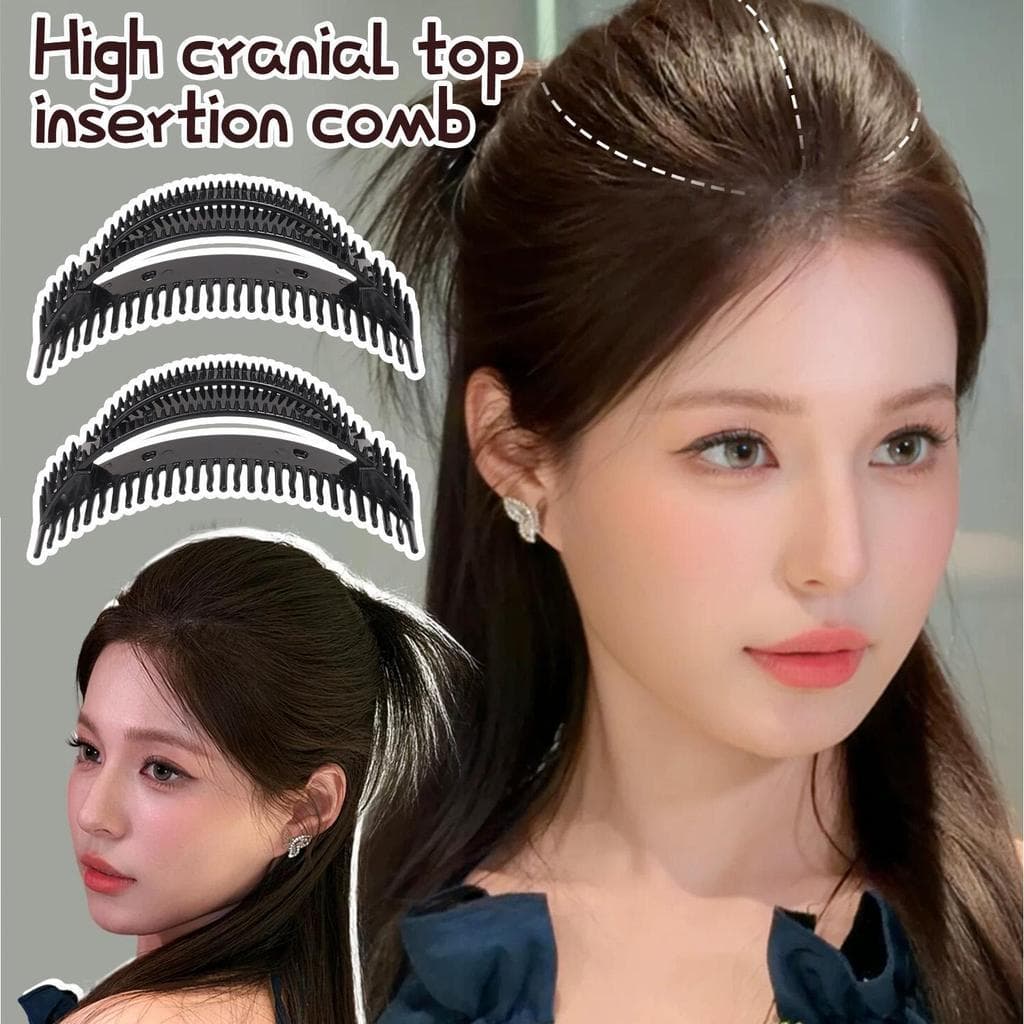 Pente De Volume De Cabelo Invisível De 4 Unidades Para Coroa Alta , Volumizador De Plástico Leve Mulheres , Aplicação Et