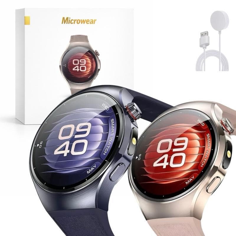 Microwear Smartwatch W5 Mini Amoled Responde Mensagens Séries 11 com Display Curvo e Bateria Durável