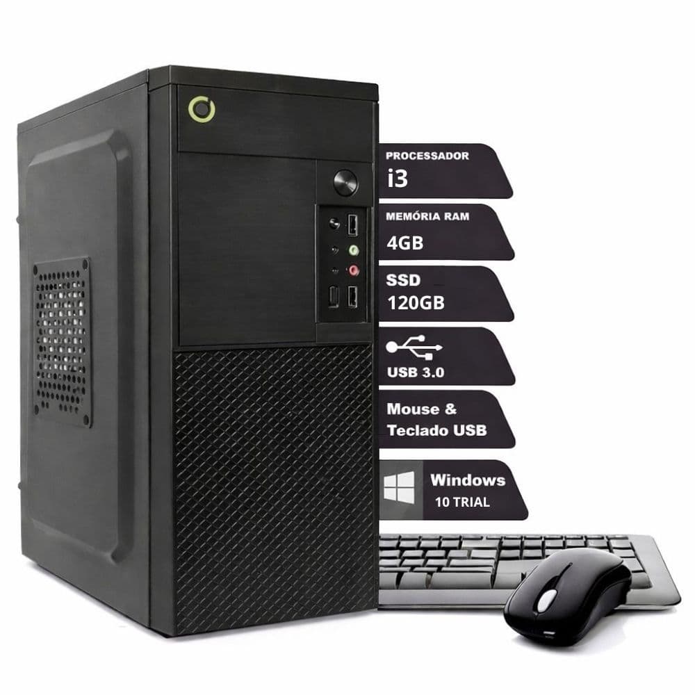 Computador On Corp Completo i3  4GB RAM 120GB SSD Win10