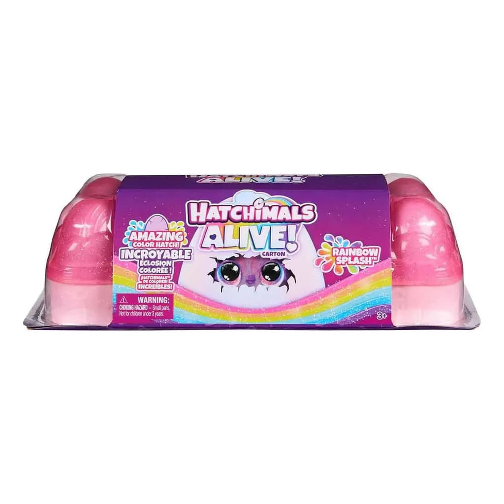 Brinquedo Hatchimals Alive Pack 5 Ovos Surpresa - Rainbow Inclui 10 Acessórios