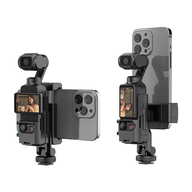 Teleprompter De Suporte De Telefone Para DJI OSMO Pocket 4/3 tripé Expansão De Câmera Com Luz De Preenchimento Parafuso