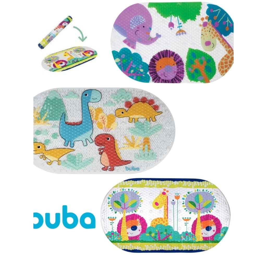 Tapete para Banho Infantil - Antiaderente - com ventosas - Box - Banheiro - Buba MENINO MENINA