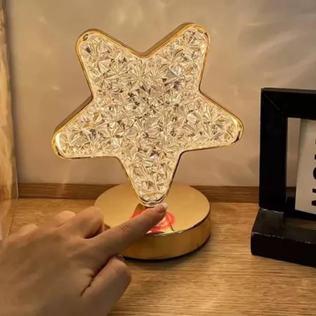 Luminária LED Abajur Recarregável USB Quarto Conforto Luz Quente Mista  Cabeceira Decoração