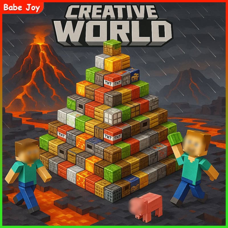 DIY My World Blocos De Construção Magnéticos Com Tema Crie Sua Própria Aventura