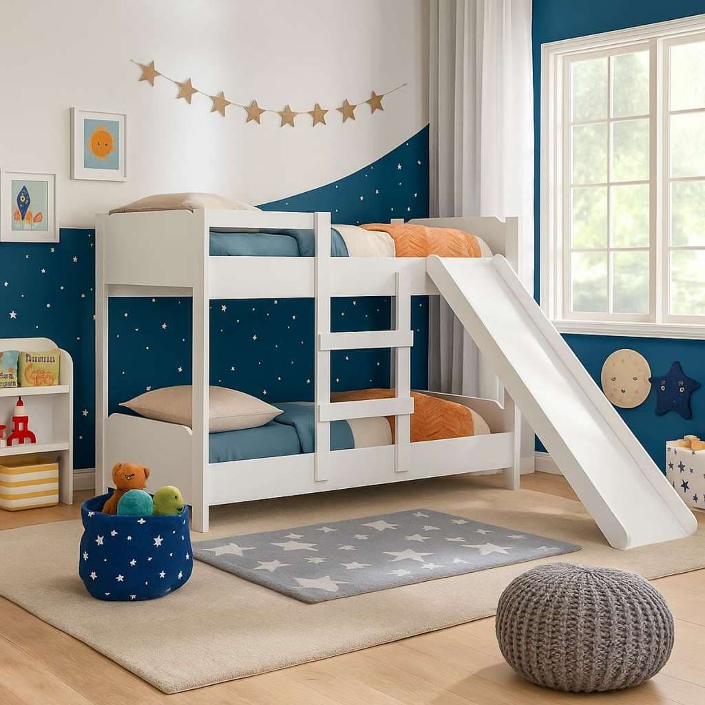 Beliche Flora Com Escorregador Tamanho Infantil 1,50m Para Criança