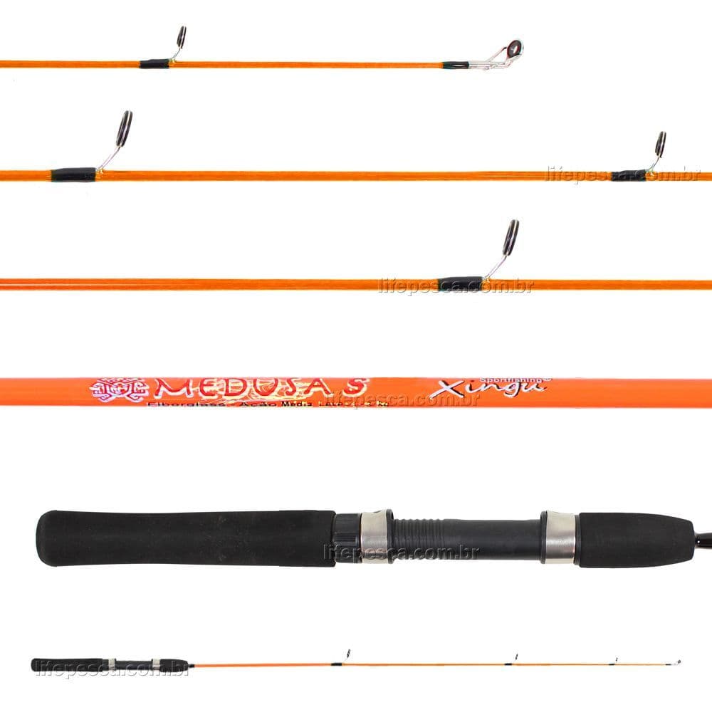 Vara para Molinete Xingu Medusa 3'3" (1,00m) 2-6lbs - Inteiriça